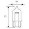 Lampadina con base a cuneo